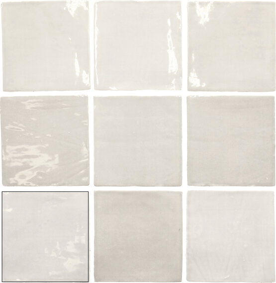 FADO GREY 13X13 LUCIDO Pasta bianca - CARMEN