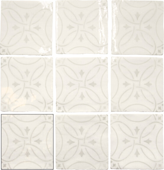 AMALIA WHITE 13X13 LUCIDO Pasta bianca - CARMEN