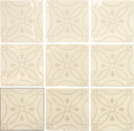 AMALIA BEIGE 13X13 LUCIDO Pasta bianca - CARMEN
