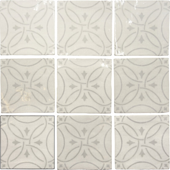 AMALIA GREY 13X13 LUCIDO Pasta bianca - CARMEN