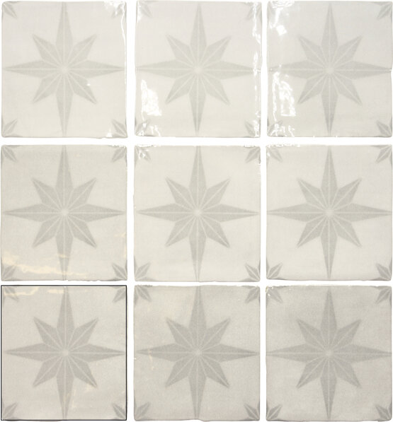 CARMO GREY 13X13 LUCIDO Pasta bianca - CARMEN