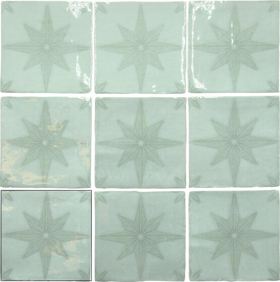CARMO ACQUA 13X13 LUCIDO Pasta bianca - CARMEN
