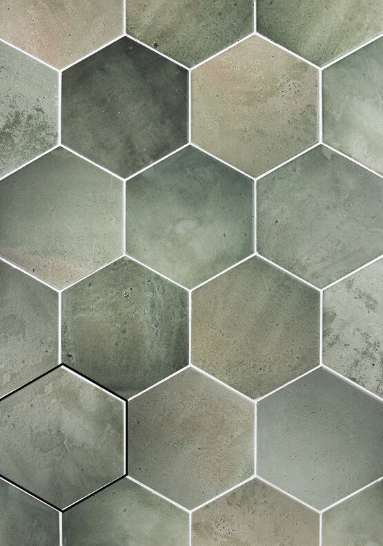 HEXA SINTRA OLIVE GREEN 13,9X16 MATE Porcelánico - CARMEN