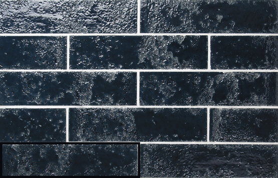 PUKKA PRUSSIAN BLUE 6,4X26 ГЛЯНЦЕВЫЙ Белая масса - CARMEN