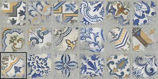 NESSO CENERE MIX RECT 20X20 MATE Porcelánico - CARMEN