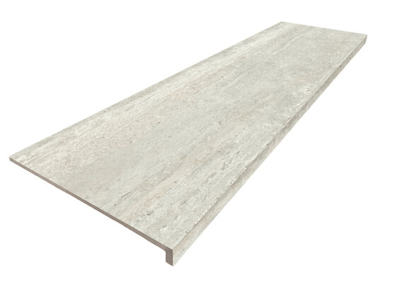PELDAÑO RECTO ANT. C3 TRAVERTINO SILVER 33X120 MATT KLINKER - APE