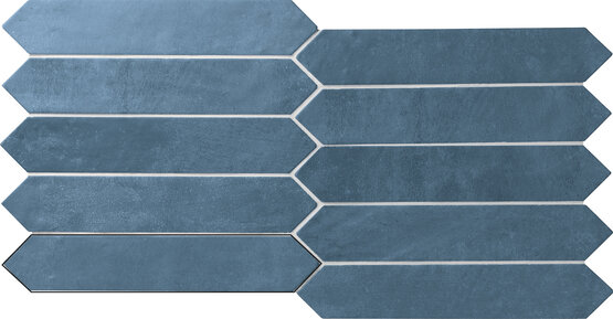 OFF DARK BLUE MATT 4,3X24,3 МАТОВЫЙ Белая масса - CARMEN