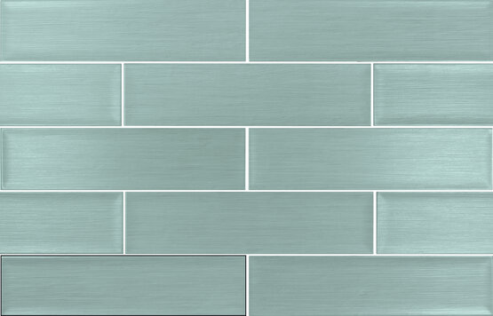 ROXY TURQUOISE 10X40 MAT Pâte blanche - CARMEN