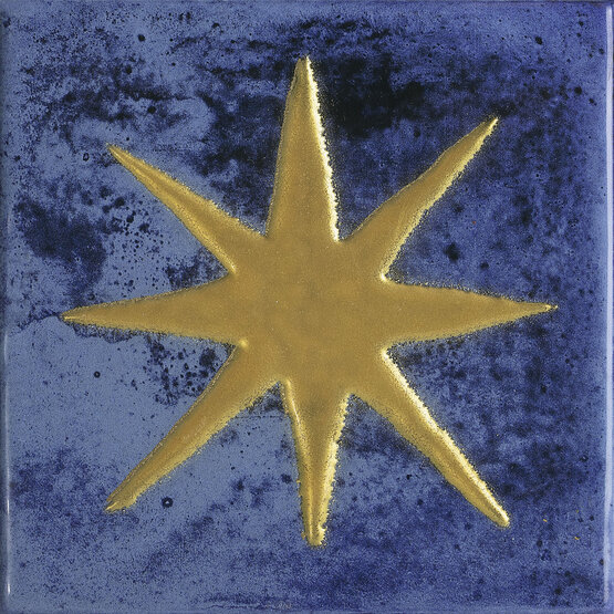 DECOR STAR I MISTY BLUE 12,4X12,4 ГЛЯНЦЕВЫЙ Белая масса - CARMEN