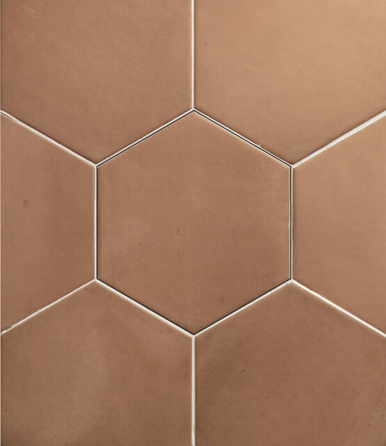 HEXAGON CLAY SALMON 17,5X20,2 MATE Porcelánico - CARMEN