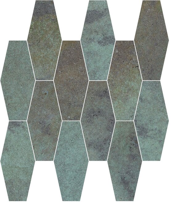 MALLA REEF AQUAMARINE HONED 36,3X30 (HEXA) LAPADO MATE Porcelánico - APE