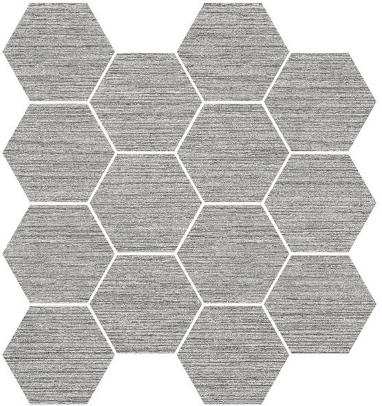 MALLA LUN GREY 29X27 (HEXA) MATT Porcelain stoneware - APE