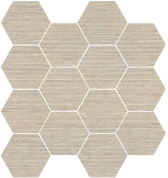MALLA LUN LINEN 29X27 (HEXA) MATT Porcelain stoneware - APE