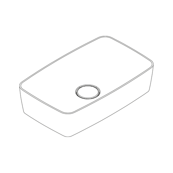 LAVABO CLEO XL ON TOP/SEMI  SOLID SURFACE - ILBAGNO