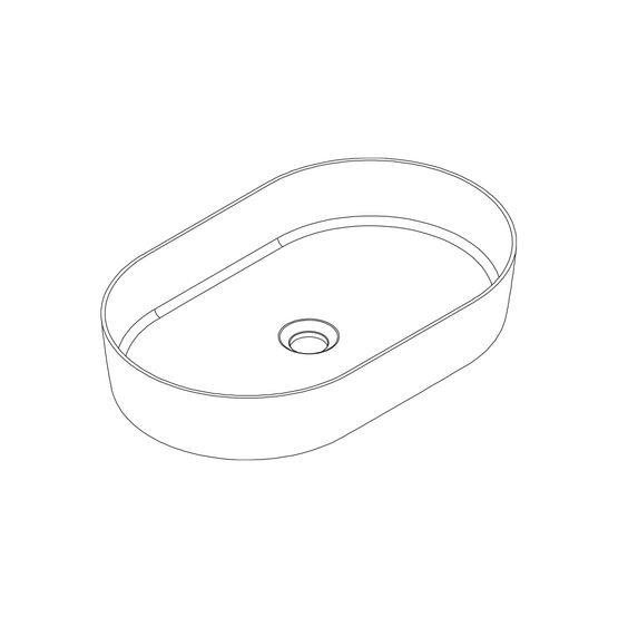 LAVABO LINO OVAL ON TOP  SUPERFICIE SOLIDA - ILBAGNO