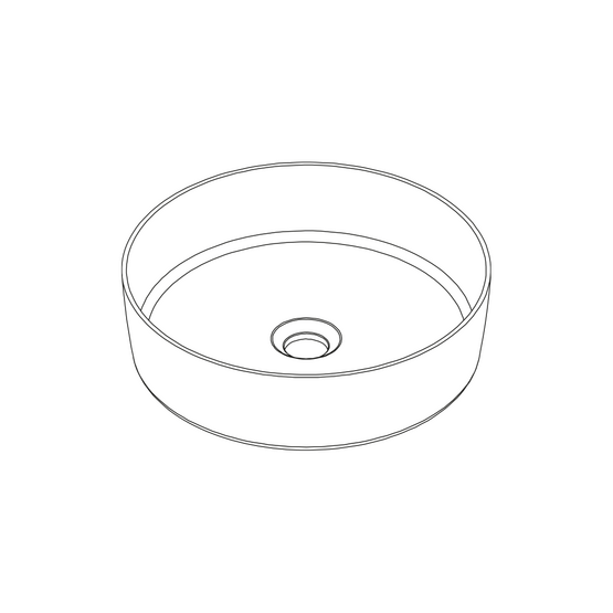 LAVABO LINO ROUND ON TOP OPACO SUPERFICIE SOLIDA - ILBAGNO