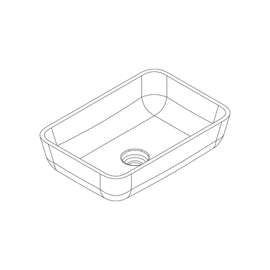 LAVABO ONA LONG ON TOP/SEMI  SUPERFICIE SOLIDA - ILBAGNO