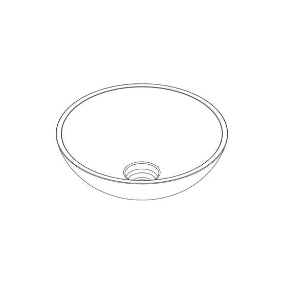 LAVABO ONA ROUND ON TOP/SEMI  SUPERFICIE SOLIDA - ILBAGNO