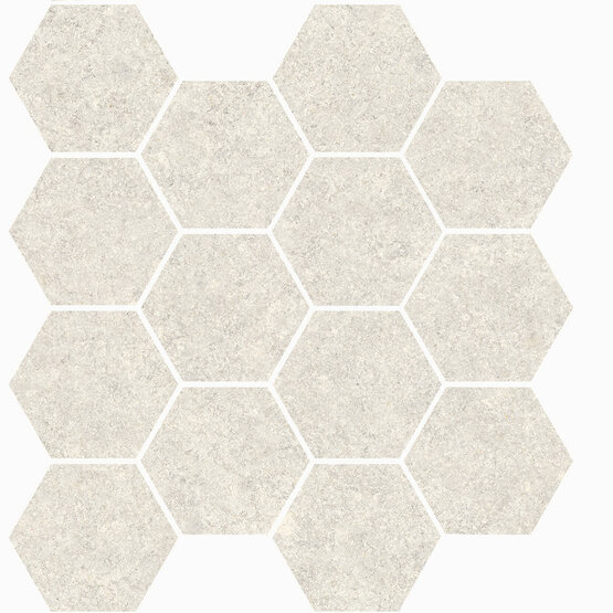 MALLA IWA WHITE 29X27 (HEXA) OPACO Gres porcellanato - APE