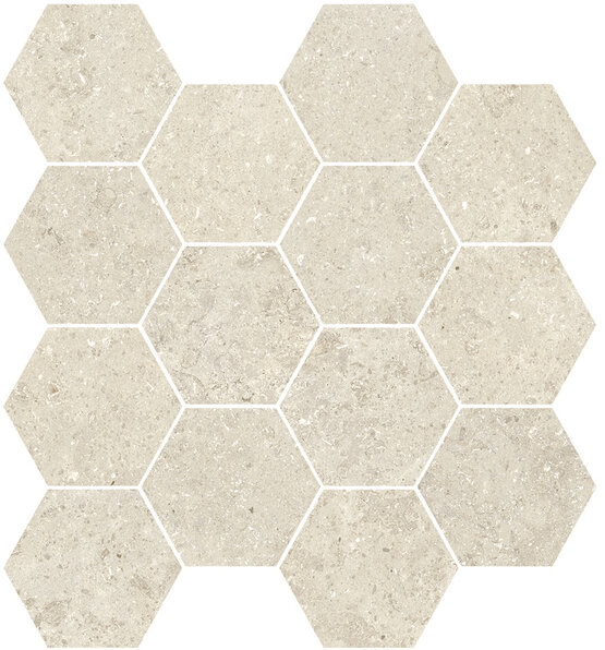 MALLA KYOTO IVORY 29X27 (HEXA) MATT Feinsteinzeug - APE