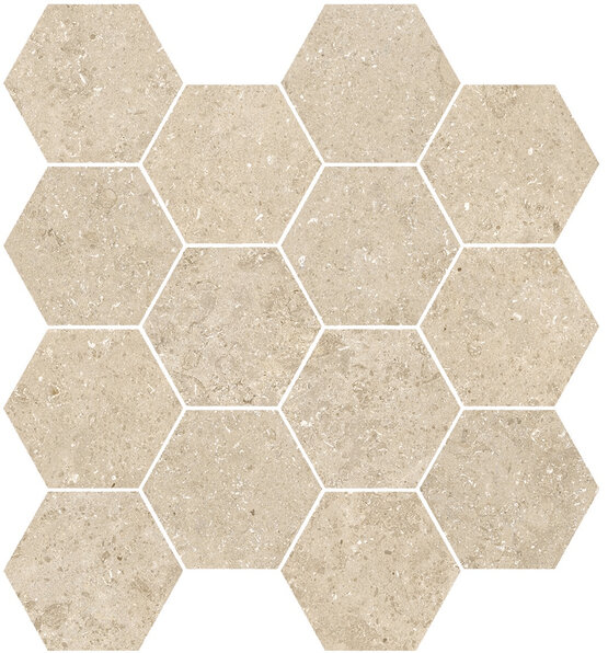 MALLA KYOTO BEIGE 29X27 (HEXA) MATT Feinsteinzeug - APE