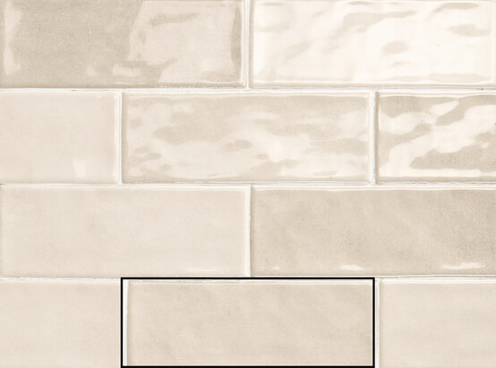 MODUS PALE 7,5X20 BRILLO Pasta blanca - CARMEN
