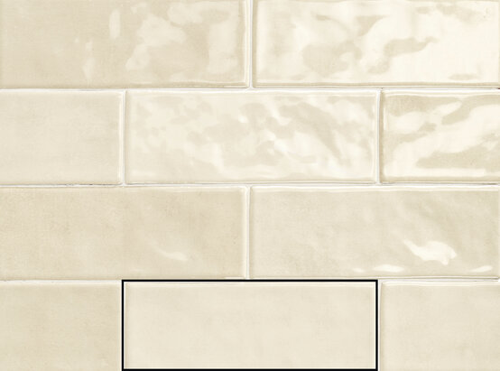 MODUS CREAM 7,5X20 BRILLO Pasta blanca - CARMEN
