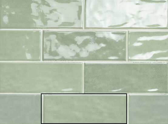 MODUS TEAL 7,5X20 BRILLO Pasta blanca - CARMEN