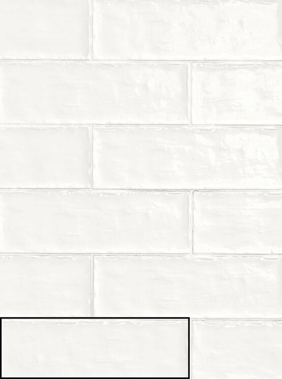 SAHARA WHITE 6,5X20 BRILLO Pasta blanca - CARMEN