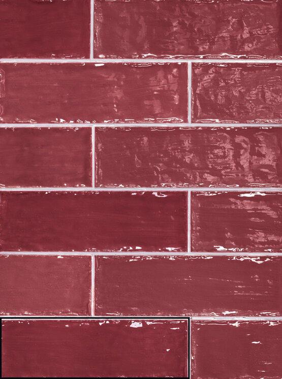 SAHARA RED 6,5X20 BRILLO Pasta blanca - CARMEN