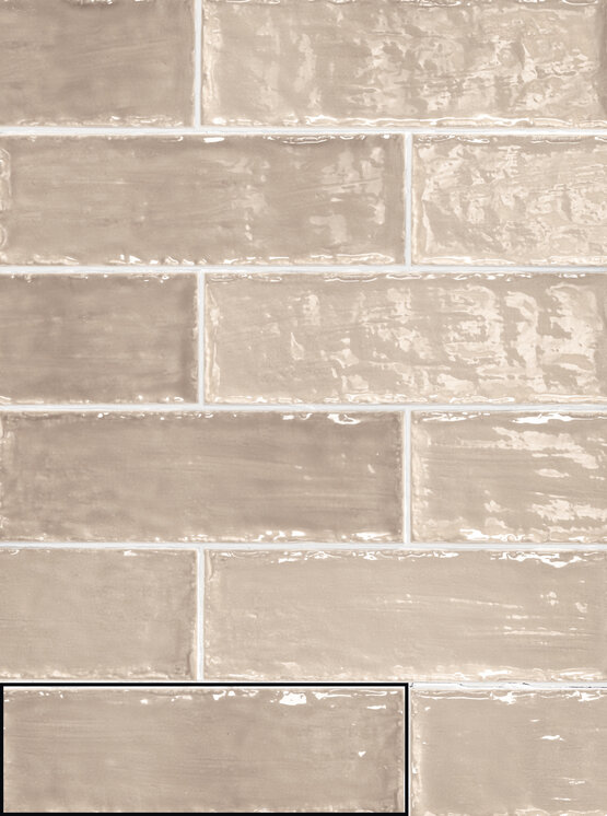 SAHARA PALE 6,5X20 BRILLO Pasta blanca - CARMEN