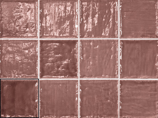SAHARA TERRACOTA 10X10 BRILLO Pasta blanca - CARMEN