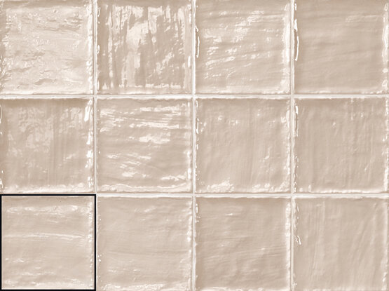 SAHARA PALE 10X10 BRILLO Pasta blanca - CARMEN