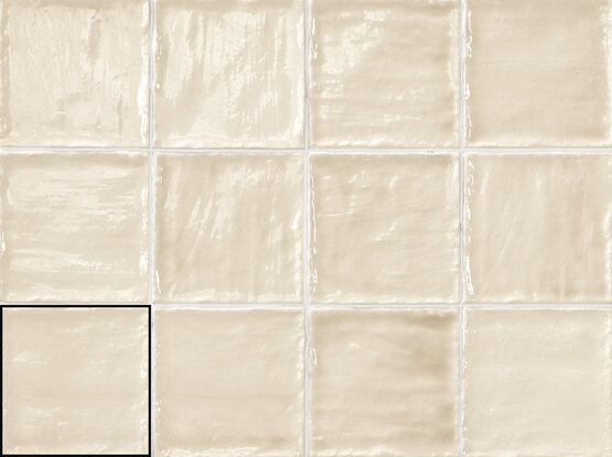 SAHARA CREAM 10X10 BRILLO Pasta blanca - CARMEN