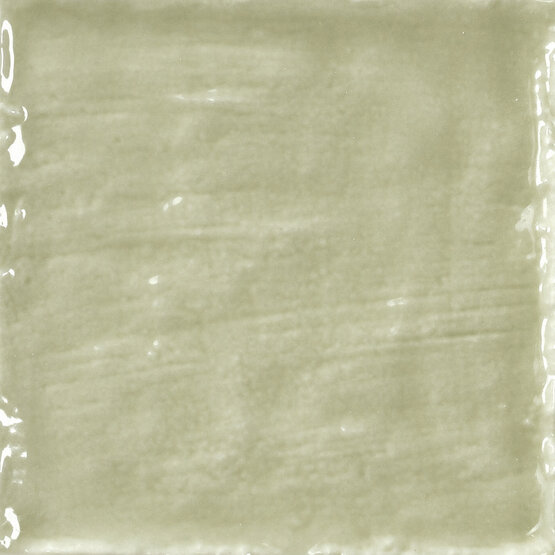 SAHARA OLIVINE SAGE 10X10 BRILLO Pasta blanca - CARMEN