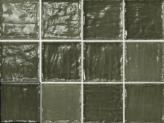 SAHARA GREEN 10X10 BRILLO Pasta blanca - CARMEN