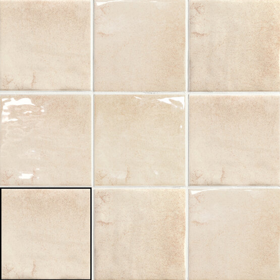 BOTTEGA PALE 10X10 BRILLO Pasta blanca - CARMEN