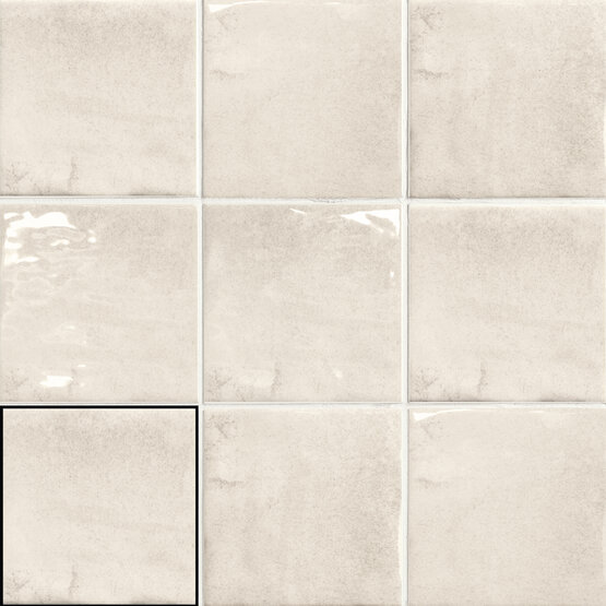 BOTTEGA CREAM 10X10 BRILLO Pasta blanca - CARMEN