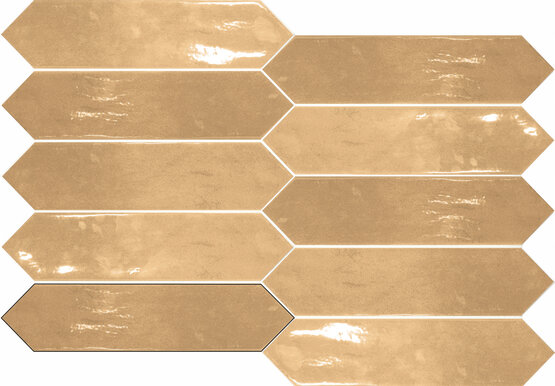 PICKET BOTTEGA OCHER 6X26 BRILLO Pasta blanca - CARMEN