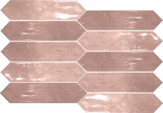 PICKET BOTTEGA SIENNA 6X26 BRILLO Pasta blanca - CARMEN
