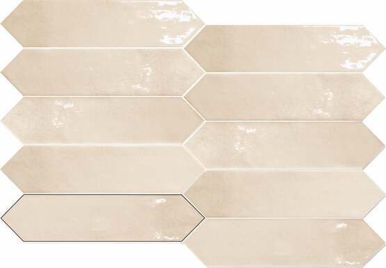 PICKET BOTTEGA PALE 6X26 BRILLO Pasta blanca - CARMEN
