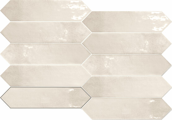 PICKET BOTTEGA CREAM 6X26 BRILLO Pasta blanca - CARMEN