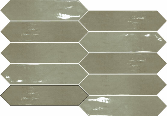 PICKET BOTTEGA WASABI 6X26 BRILLO Pasta blanca - CARMEN