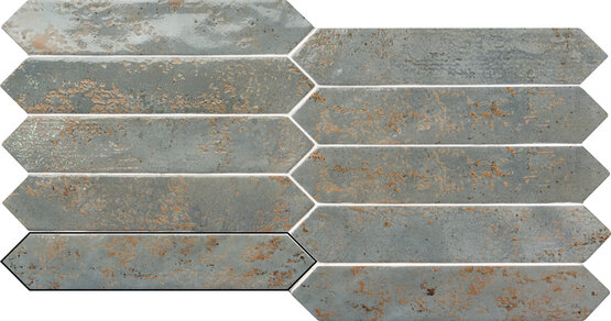 PICKET SHABBY CHIC CADET BLUE 4,3X24,3 ГЛЯНЦЕВЫЙ Белая масса - CARMEN