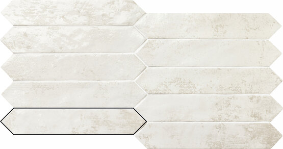 PICKET SHABBY CHIC PEARL 4,3X24,3 ГЛЯНЦЕВЫЙ Белая масса - CARMEN