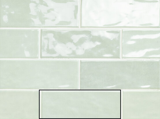 MODUS LIGHT GREEN 7,5X20 Pasta blanca - CARMEN