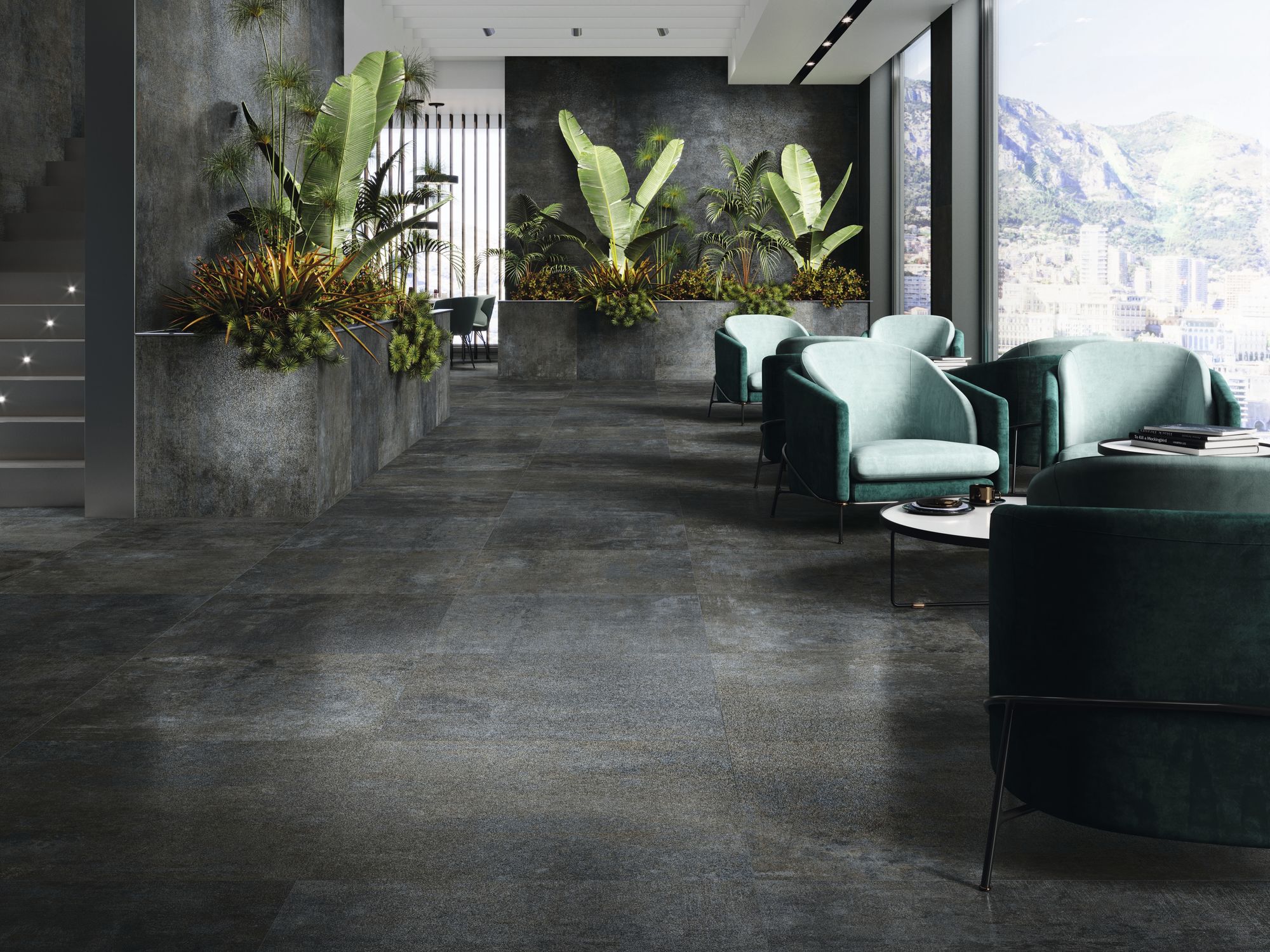 Oneway Night 80x80 cm. Oneway Night 260x120 cm.