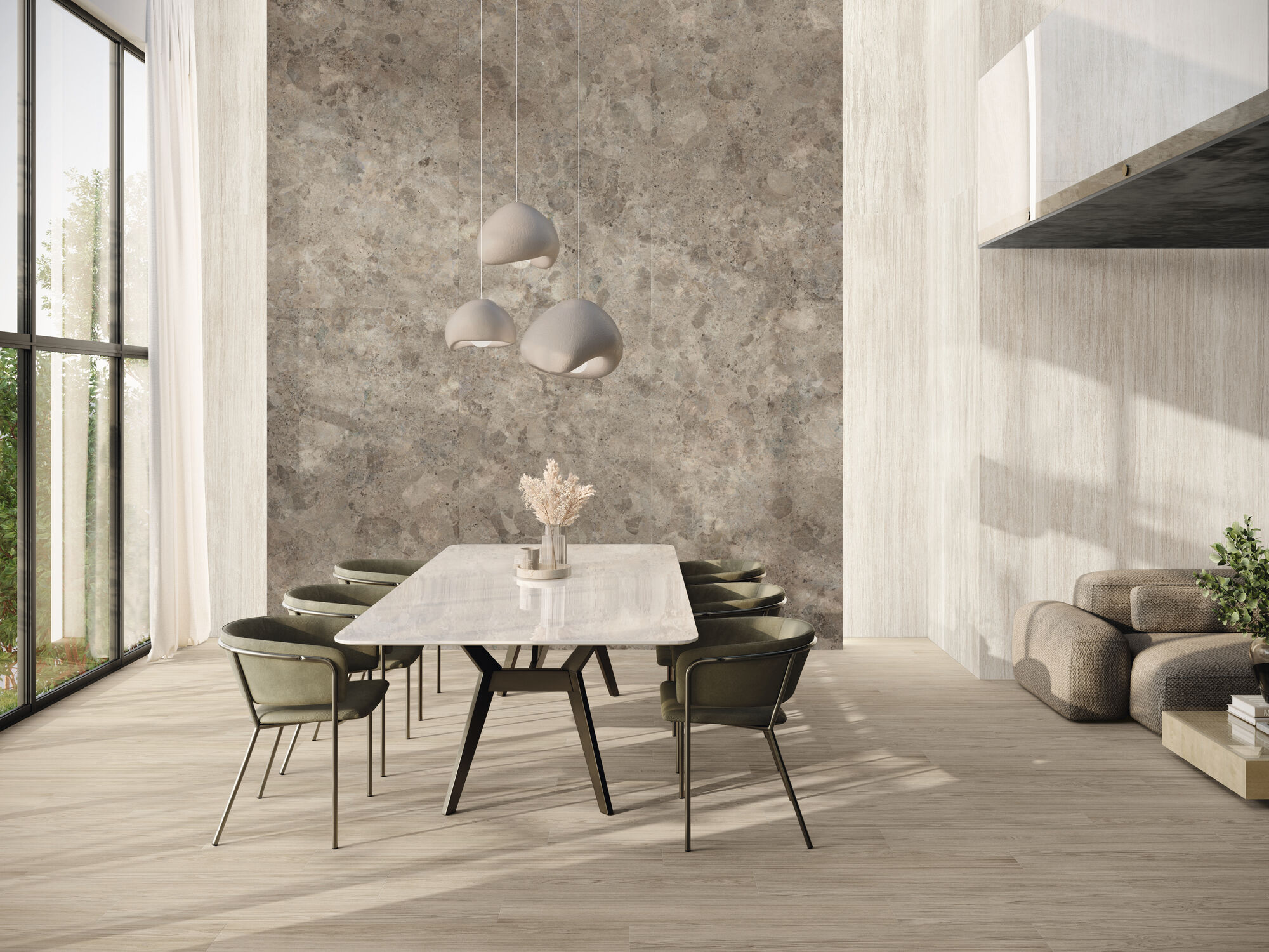 Ferreire Quercia 20 x 120 cm Positano Bronzo Natural 280 x 120 cm Ravello Naturalle 280 x 120 cm