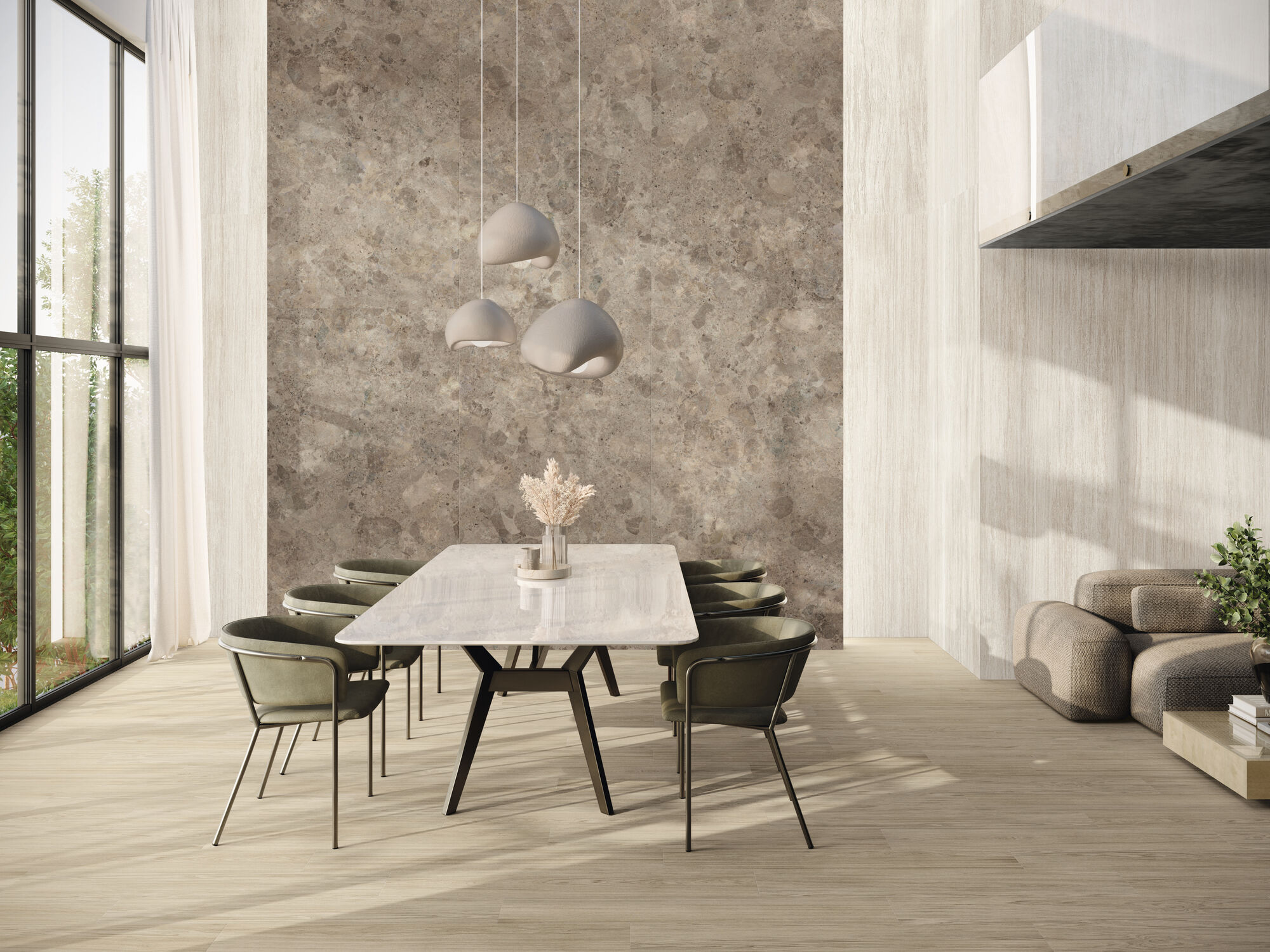 Ferreire Quercia 20 x 120 cm Positano Bronzo Natural 280 x 120 cm Ravello Naturalle 280 x 120 cm