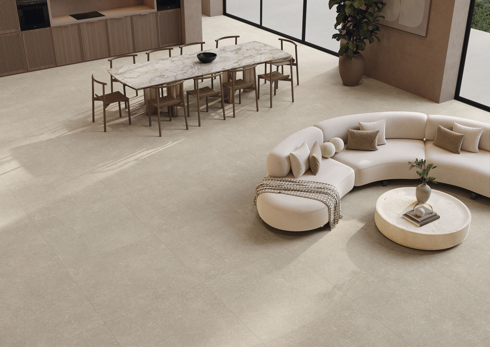 Brera Nut 100x100 cm